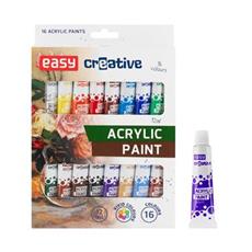 EASY Akrylové barvy 12 ml, 16 barev
