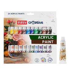 EASY Akrylové barvy 12 ml, 24 barev