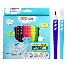 EASY Kids BRUSH Štětcové fixy, vypratelné, 12 barev