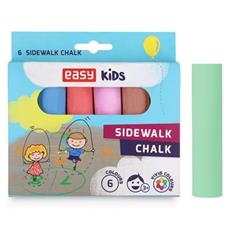 EASY Kids Chodníkové křídy, 6 barev