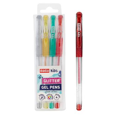 EASY Kids GLITTER Sada gelových per se třpytkami, 4 barvy