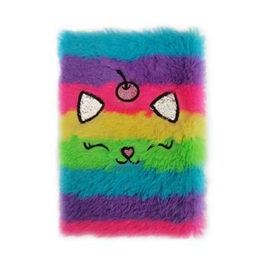 EASY Kids PLUSHY RAINBOW Plyšový zápisník, A5, 80 listů