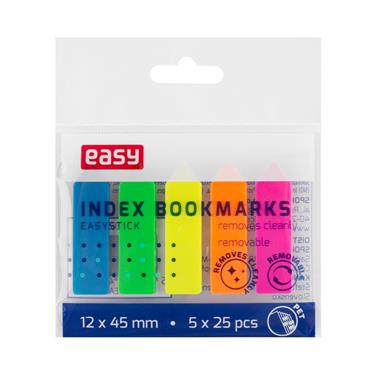 EASY Samolepicí plastové záložky, 5 barev