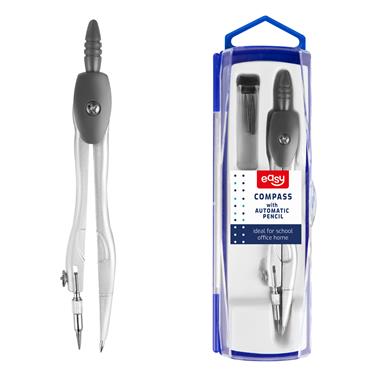 EASY Školní kovové kružítko s náhradními tuhami