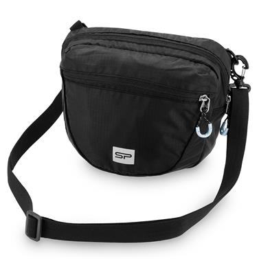 Spokey CROCO Taška přes rameno, 4 l, černá