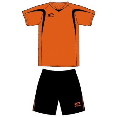 Spokey DOPRODEJ SHANK Fotbalový dres černo-oranžový- všechny velikosti v detailu
