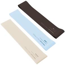 Spokey FLEX SET Sada 3 posilovacích gum, béžová, světle modrá, hnědá