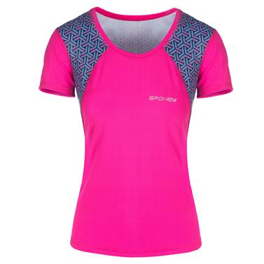 Spokey RAIN, fitness triko/T-shirt, krátký rukáv, růžové