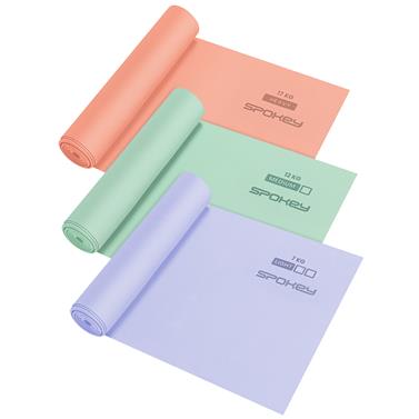 Spokey RIBBON TEX SET Sada posilovacích gum, 200 cm