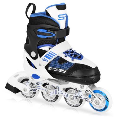 Spokey TONYX Dětské kolečkové brusle, černo-modré, vel. 30-33
